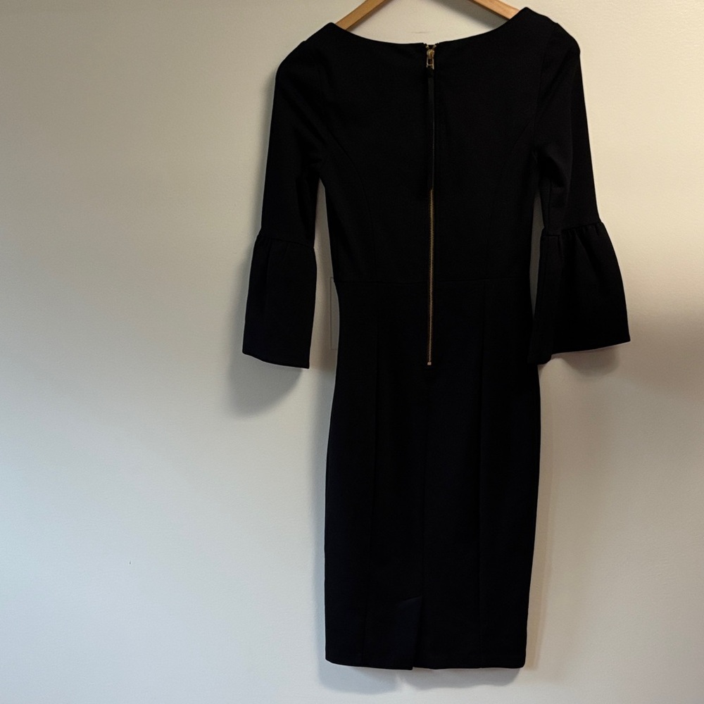 Boden Elegant Black sz 2 bell sleeve Sleeve Dress - Picture 7 of 8